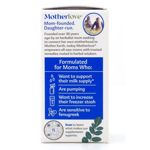 Motherlove More Milk Moringa Herbal Supplement 60 Liquid Capsules