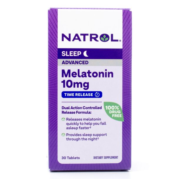 Natrol Sleep Advanced Time Release Melatonin 10mg 30 Tablets