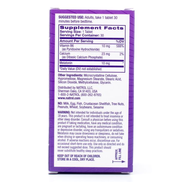 Natrol Sleep Advanced Time Release Melatonin 10mg 30 Tablets