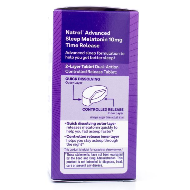 Natrol Sleep Advanced Time Release Melatonin 10mg 30 Tablets
