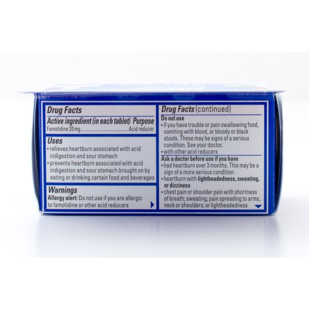 Pepcid AC Maximum Strength Acid Reducer Icy Cool Mint 40 Tablets