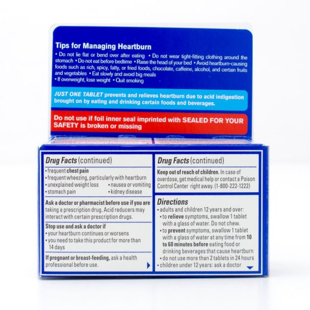 Pepcid AC Maximum Strength Acid Reducer Icy Cool Mint 40 Tablets