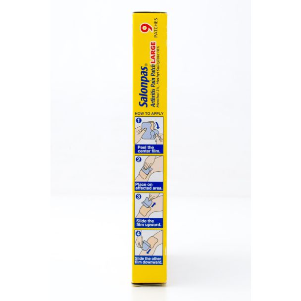 Salonpas Arthritis Pain Patch 9 Large (3 15/16" X 5 1/2") Patches
