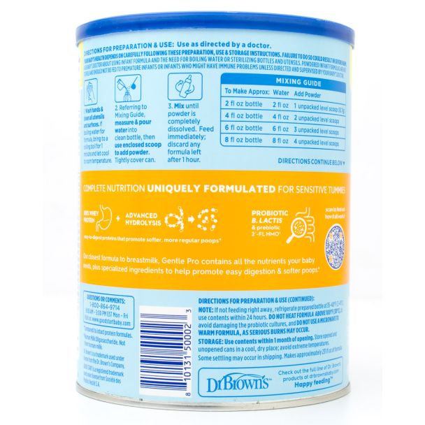 Dr. Brown's Good Start Gentle Pro Easy Digestion & Softer Poops Infant Formula 0-12 months net wt 32 oz