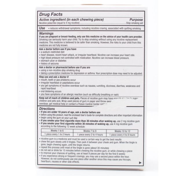 Nicorette Nicotine 4mg Stop Smoking Aid Gum Coated Cinnamon Surge 100 Lozenges