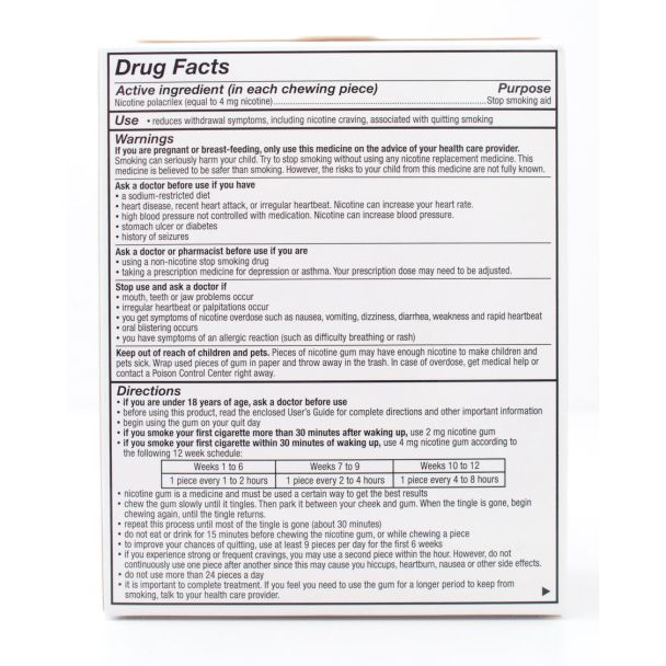 Nicorette Nicotine 4mg Stop Smoking Aid Gum Coated Cinnamon Surge Value Pack 160 Pieces