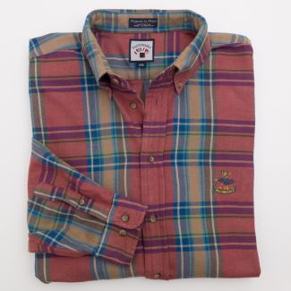 Faconnable Plaid Flannel Shirt Men's 2XL - XXLarge