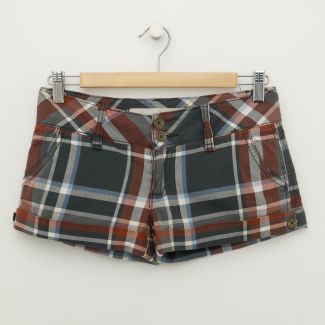 Hollister Stretch Plaid Short Shorts Women's 1