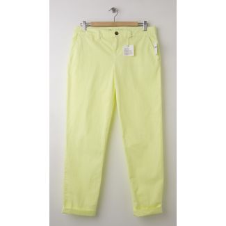 NEW Gap Neon Broken-In Straight Khaki Pants in Bright Lemon Meringue