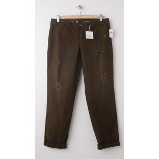 NEW Gap Destructed Broken-In Straight Khaki Pants in Pioneer Brown
