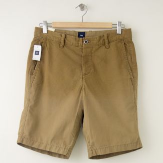 NEW Gap Flat Front 9.5" Sun-Washed Short in Cream Caramel