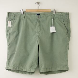 NEW Gap Garment Dyed Bedford Shorts in Gasoline Green Men's 46