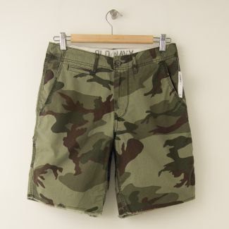 NEW Old Navy Cut Off Shorts in Green Camo Men's 28