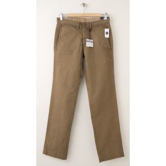 NEW Gap 1969 Slim Fit Denim Washed Khaki Jeans in Beechwood  28 x 30