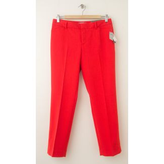 NEW Gap Slim Cropped Pants in Bright Red