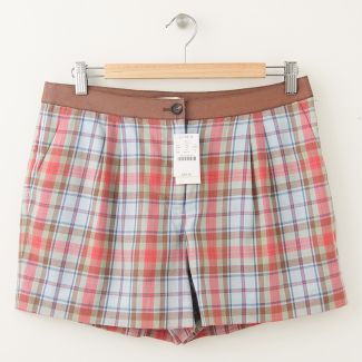 J. Crew Plaid Wool Blend Shorts Women's 6