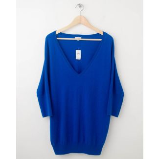 NEW Gap Solid Dolman-Sleeve Sweater in Blue Streak