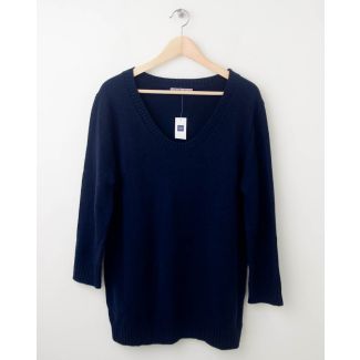 NEW Gap Solid Pullover Sweater in True Indigo Women's Large