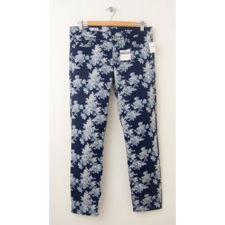 NEW Gap 1969 Always Skinny Skimmer Jeans in Blue Floral