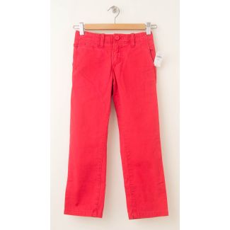 NEW GapKids Boy's Spring Straight Chino Pants in Coral