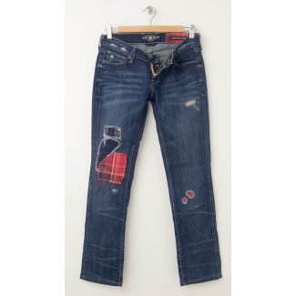 Lucky Brand Zoe Straight Jeans Women's 0/25 (hemmed)