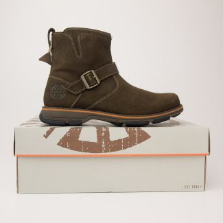 Dunham by New Balance Men's Rufus Mid Zip Boot DAC04FO in Fossil 