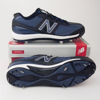 New Balance 3030 Low Cut Baseball Cleats MB3030LB in Black with Blue