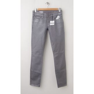 NEW Gap 1969 Always Skinny Skimmer Coated Jeans in Silver 