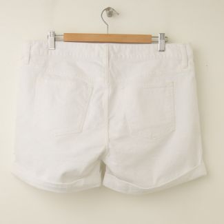 NEW Gap 1969 Real Straight Denim Shorts in White Wash