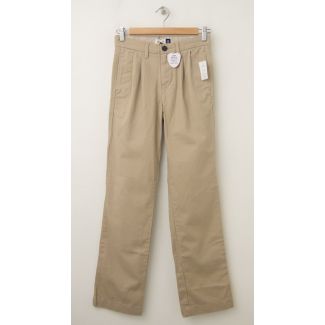 GapKids Boy's GapShield Easy Fit Pleated Pant in Cargo Khaki