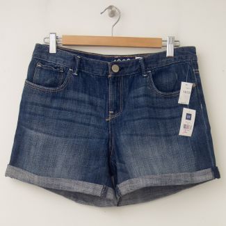 NEW GapKids Girl's 1969 Rolled Shorty Denim Shorts in Denim
