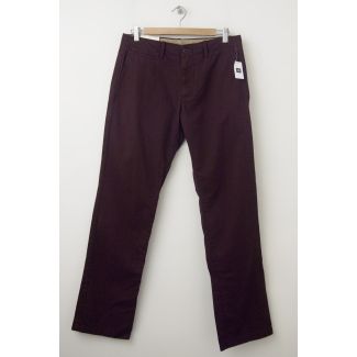 NEW Gap Men's Lived-In Straight Khaki Pants in Cherrywood