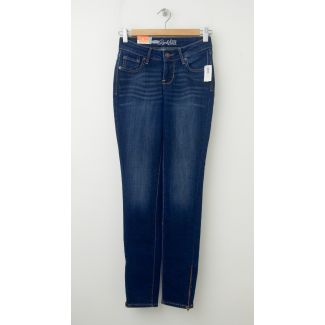 Old Navy The Rock Star Super Skinny Ankle-Zip Jeans in Blue Ridge