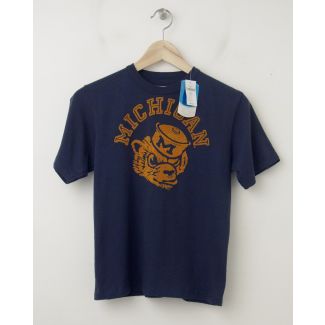 NEW GapKids Tailgate Michigan Wolverines College Tee T-Shirt in Navy