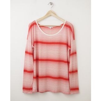 NEW Gap Luxe Jersey Striped Tee in White Stripe