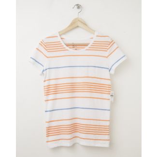 NEW Gap Women's The Essential Multi-Stripe Crew Tee T-Shirt in White Stripe 
