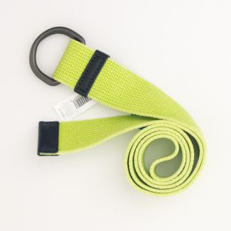 NEW Gap Men's Washed Webbing D-Ring Belt in Green Thumb