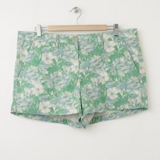 NEW Gap Sunkissed Tropical Floral Print Short Shorts in Light Green