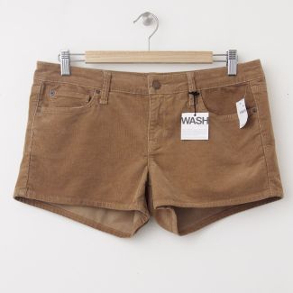 NEW Gap 1969 Clean Hem Maddie Cord Shorts in Pretzel