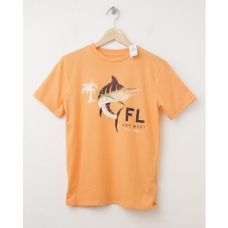 NEW GapKids Key West FL Graphic Tee T-Shirt in Icy Orange