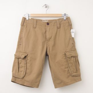 NEW Gap Basic Cargo Shorts in Cream Caramel