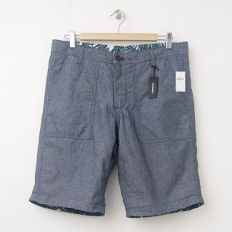 NEW Gap Reversible Print Chambray Shorts (11") in Floral Print