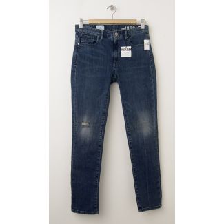 NEW Gap 1969 Destructed Always Skinny High-Rise Skimmer Jeans in Santa Rosa 
