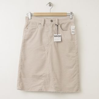 NEW Gap 1969 A-Line Denim Skirt in Silver Charm