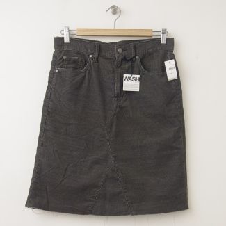 NEW Gap 1969 A-Line Denim Skirt in Graphite Grey