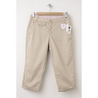 NEW GapKids Girl's Uniform Capri Pants in Wicker