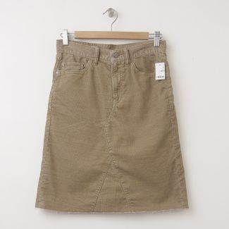 NEW Gap 1969 A-Line Denim Skirt in Mission Tan
