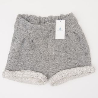 NEW babyGap Marled Cuff Shorts in Grey Marl