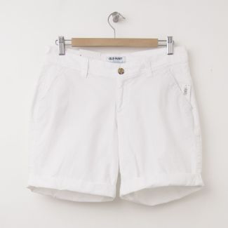 NEW Old Navy Cuffed Bermuda Shorts in Bright White