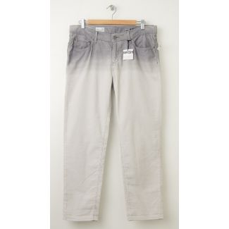 NEW Gap 1969 Dip Dye Sexy Boyfriend Cords Corduroy Pants in Grey